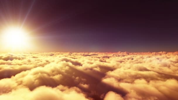 repül a felhő felett napfény