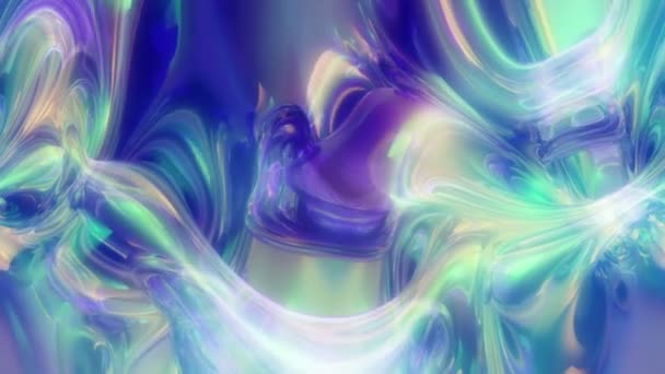 Abstract Color Ink Glass Motion Background — Stock Video