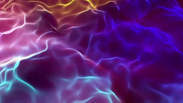 星雲色波光の輝き抽象的な動き — ストック動画