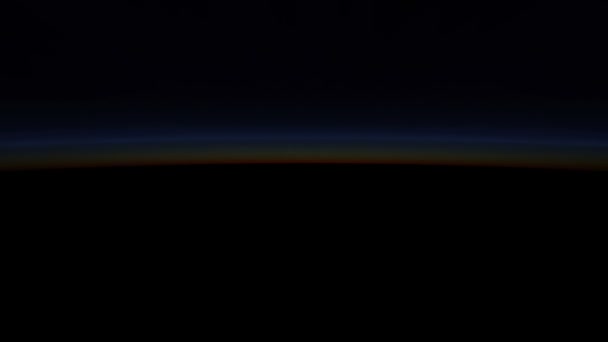 Сонячний Схід Космосі Сонце Над Планетою Здіймається Над Землею — стокове відео