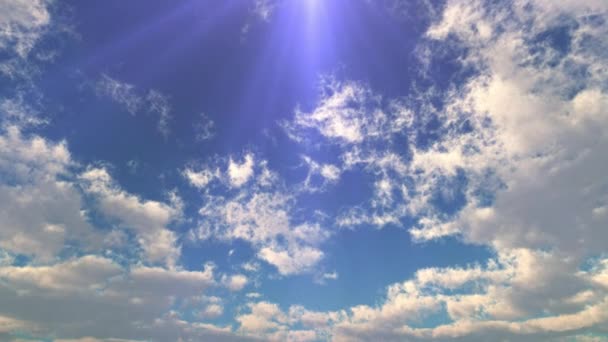 Obloha Sluneční Paprsek Světlo Čas Vypršel — Stock video