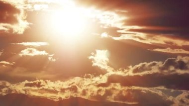 Günbatımı güneş ışığı ışık hızı 4K