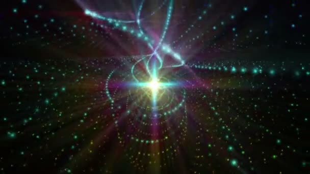Spațiu Lumina Cosmos Spirală — Videoclip de stoc