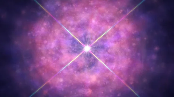 Sammanfattning Zoom Effekt Star Light Bakgrund Kosmos Illustration — Stockfoto