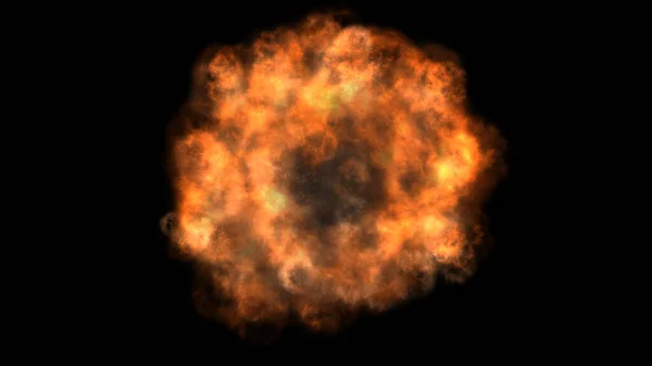 Fire Flame Explosion Space Abstract Illustration — Stock Photo, Image