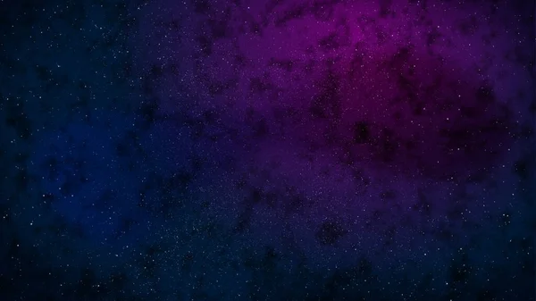 Nebula and stars in night sky, illustration render