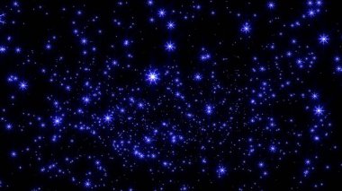 Yılbaşı kar yıldızları gece resimlerinde ışık saçıyor.