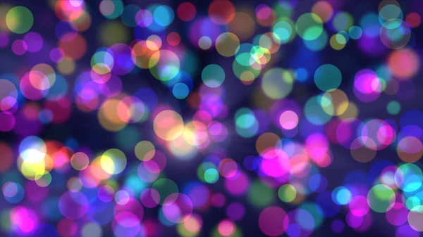 Vlekken Bokeh Kleur Abstract Achtergrond Illustratie Renderen — Stockfoto