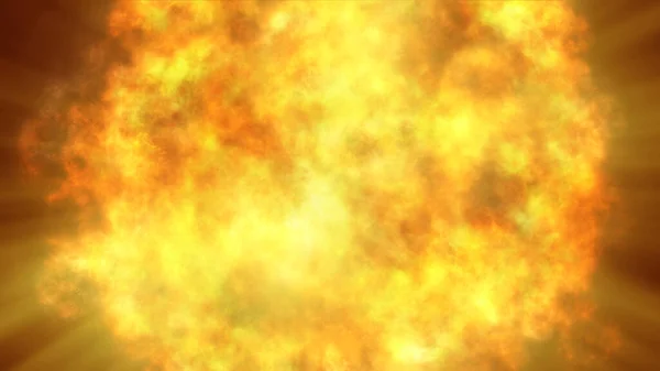 Incendio Esplosione Fiamma Nello Spazio Illustrazione Astratta — Foto Stock