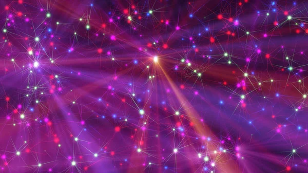 Raggi Laser Luce Neon Raggi Illustrazione Rendering — Foto Stock