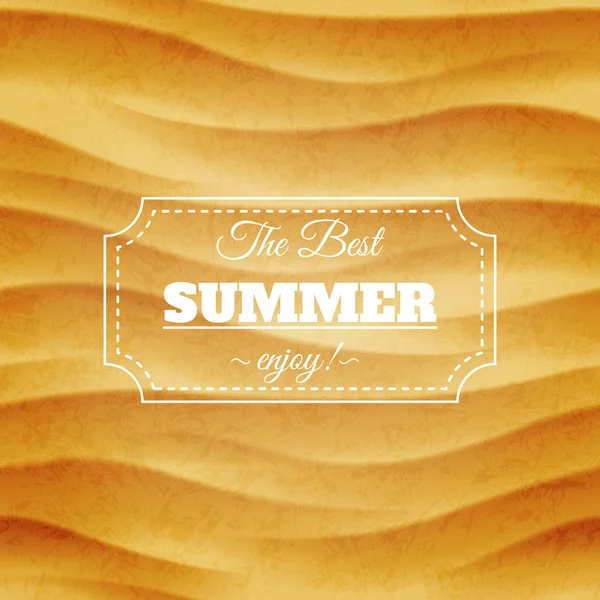 Summer sandy background — Stock Vector