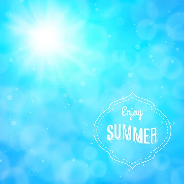 Enjoy summer, vector background — Stock Vector