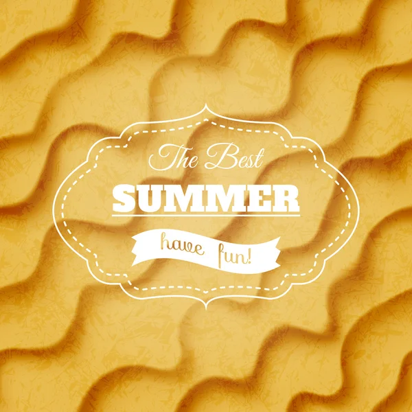 Summer sandy background — Stock Vector