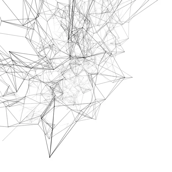 Beyaz üstüne siyah bağlı çizgiler. arka plan
