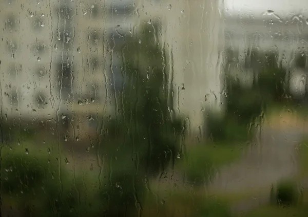 Gotas en el vidrio — Foto de Stock