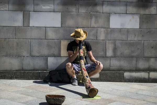 Artista callejero extraordinario — Foto de Stock