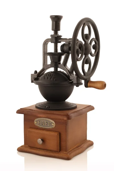 Vintage coffee grinder isolate — Stock Photo, Image