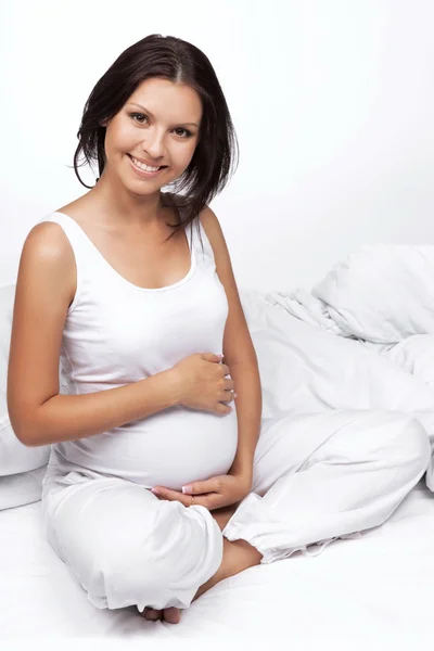 Portrait of the young pregnant girl — Stock Photo, Image