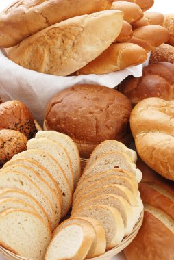 farklı ekmek yığını