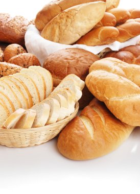 farklı ekmek yığını