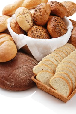 farklı ekmek yığını