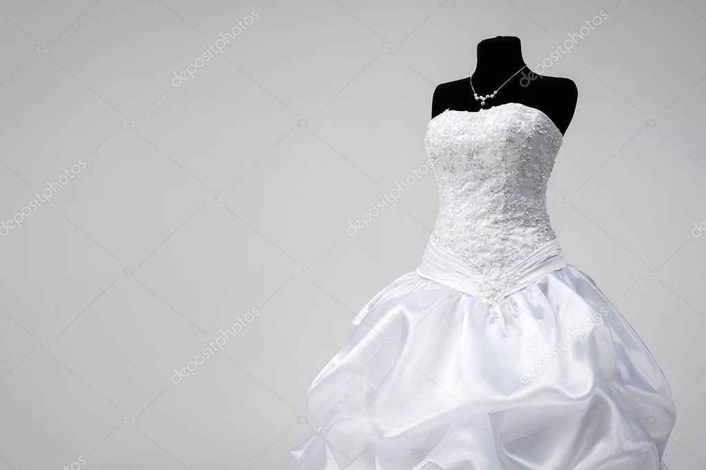 Wedding dress on a mannequin Stock Photo by ©idal 39291853