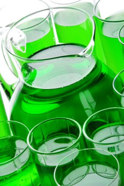 gözlük yeşil içecek