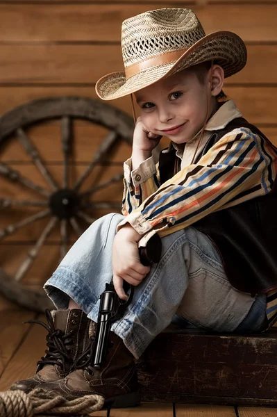 Kleine cowboy — Stockfoto