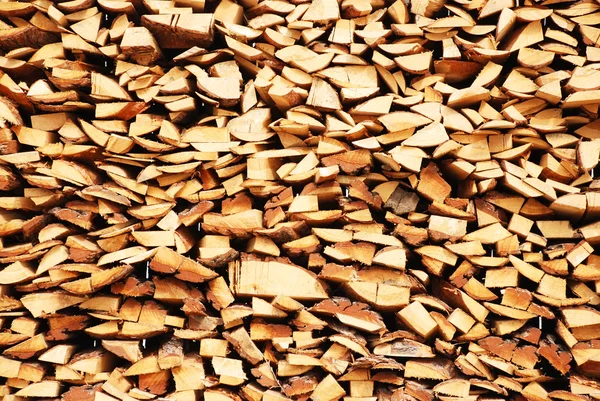 Odun woodpile içinde — Stok fotoğraf