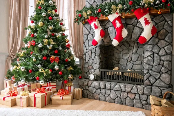 Kerstmis interieur — Stockfoto