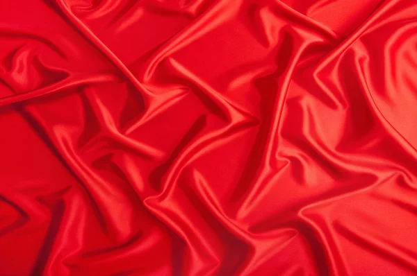 Red satiny textile — Stock Photo, Image