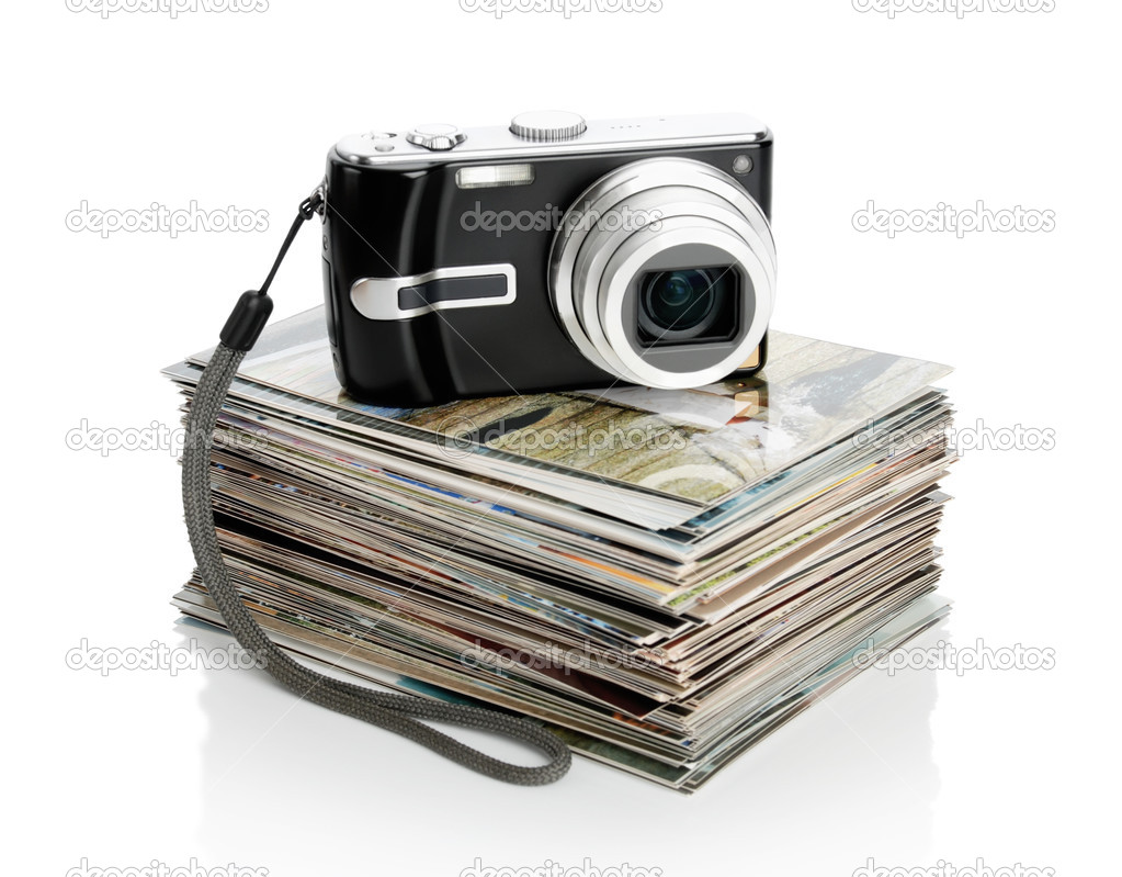Digital camera and the heap of photos