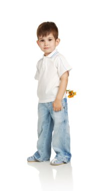 Çocuk saklanmak buket