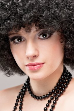 Kız saç modeli ile