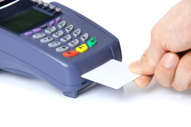 Payment with card clipart