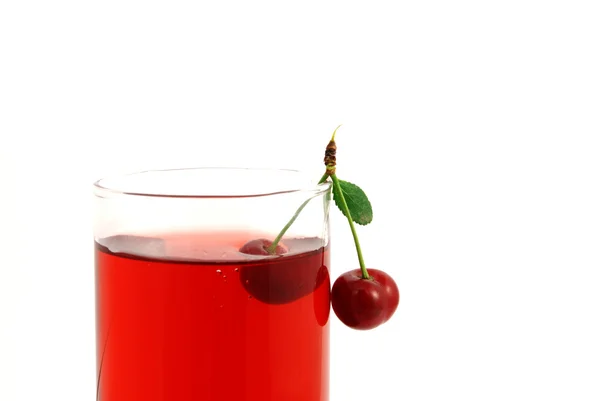 Juice of a sweet cherry — Stock Photo, Image