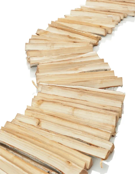 Os troncos de madeira de fogo — Fotografia de Stock