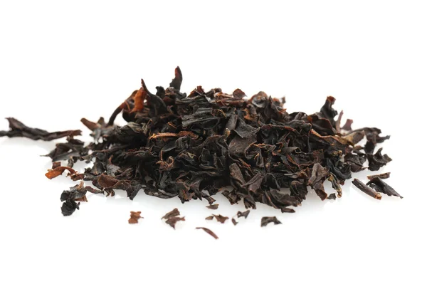 Dried up sheet black tea — Stock Photo, Image