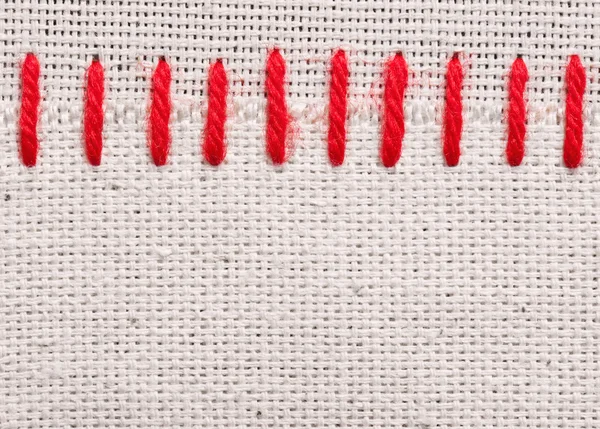 Embroidered threads on a fabric — Stock Photo, Image