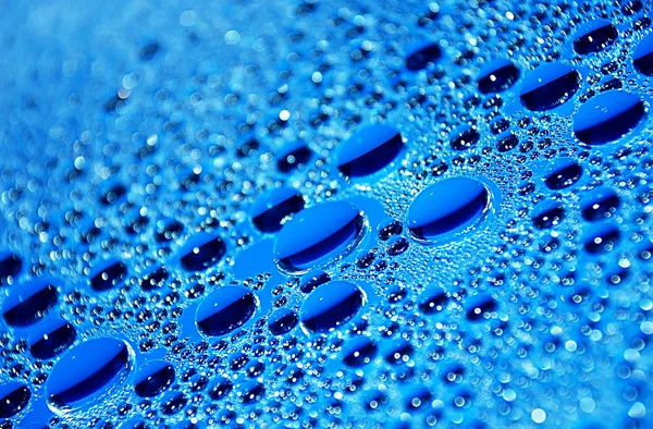 Drops of water on glass — Stock Photo, Image