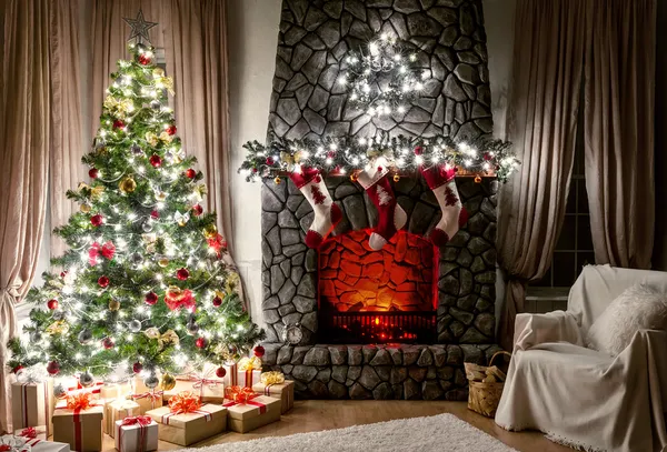 Interior de Natal — Fotografia de Stock