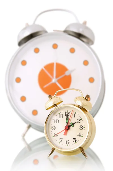 Big and little alarm clock — Stock Photo, Image