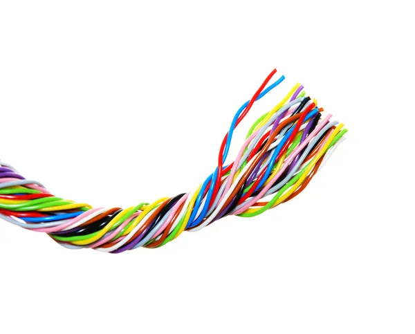 Cables de ordenador multicolores — Foto de Stock