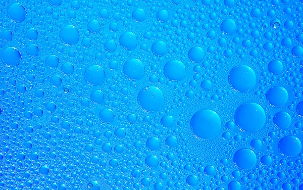 Drops of water on glass — Stock Photo, Image