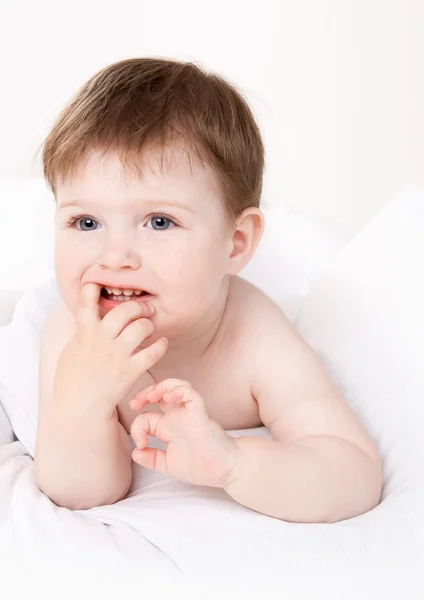 Lachende jongen — Stockfoto