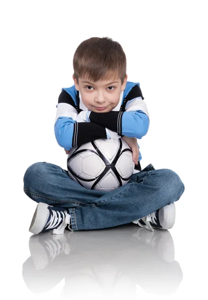 Niño con pelota —  Fotos de Stock