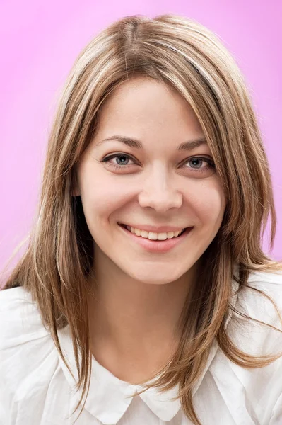 Feliz joven mujer — Foto de Stock