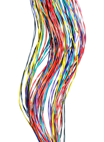 Cavi per computer multicolore — Foto Stock
