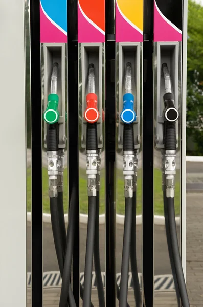 Fuel pump nozzles — Stock Photo, Image