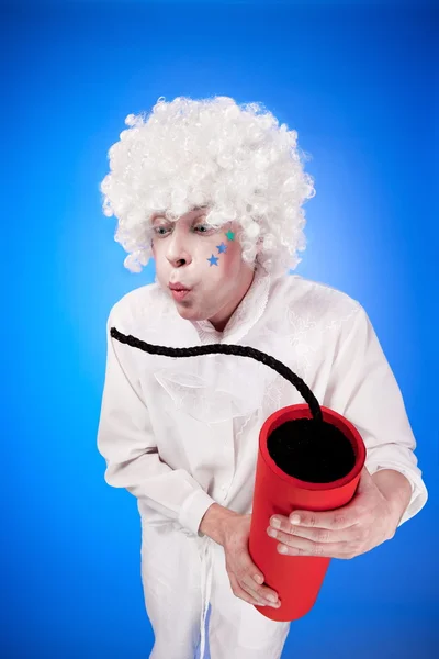 Man with dynamite — Stock Photo, Image